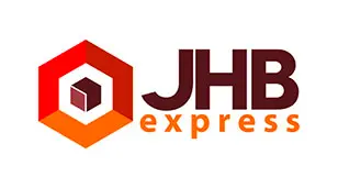 Diseño logo courrier distribución de carga JHB express