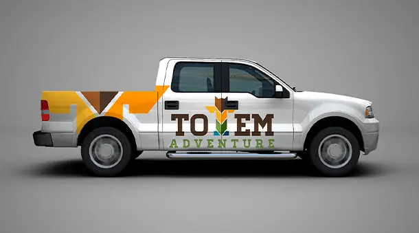 Diseño logo turismo aventura, Totem Adventures