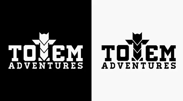 Diseño logo turismo aventura, Totem Adventures