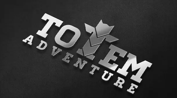 Diseño logo turismo aventura, Totem Adventures