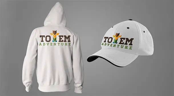 Diseño logo turismo aventura, Totem Adventures