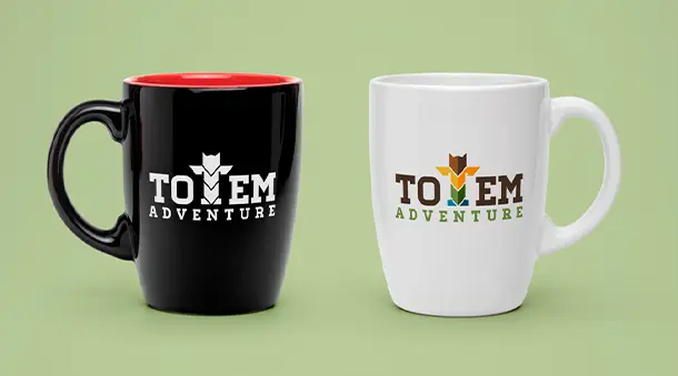 Diseño logo turismo aventura, Totem Adventures