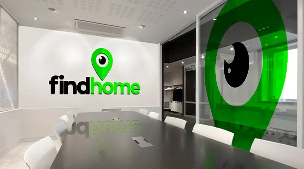 Logo gestión inmobiliaria corretaje de propiedades findhome