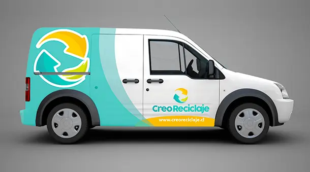 Logo empresa de reciclaje creareciclaje