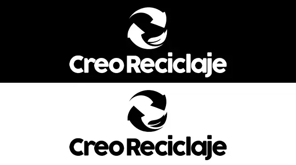 Logo empresa de reciclaje creareciclaje