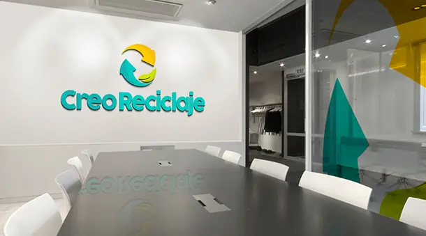 Logo empresa de reciclaje creareciclaje